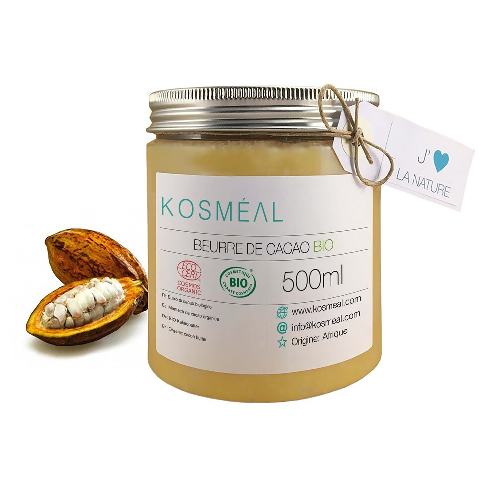 Beurre de Cacao désodorisé BIO - Jojoba Gold - Huiles certifiées